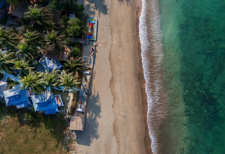 The island, seen from above
